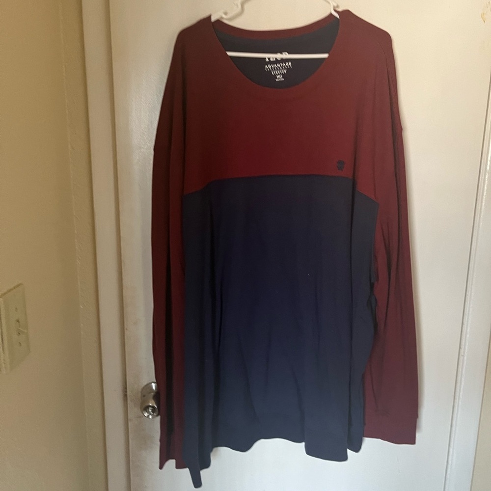 Izod shirt Dark red and Navy blue 5XLT